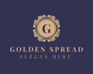 Golden Mandala Frame logo design