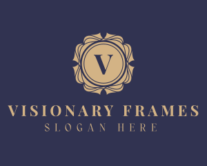 Golden Mandala Frame logo design