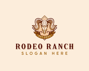 Western Skull Ranch logo design