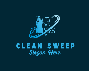 Cleaning Dishwashing Liquid  logo design