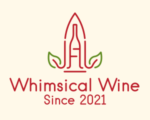 Leaf  Plant Winery logo design