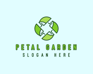 Organic Leaf Flower logo design