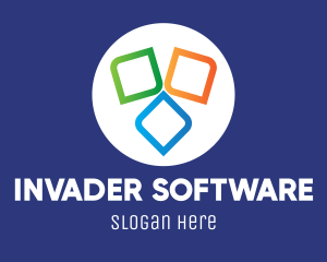 Multicolor Tech Software logo design