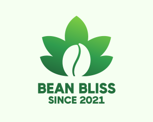 Cannabis Coffee Bean  logo design