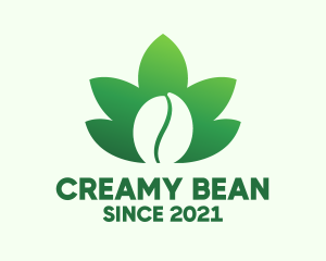 Cannabis Coffee Bean  logo design