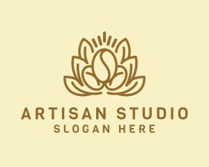 Organic Coffee Bean logo design