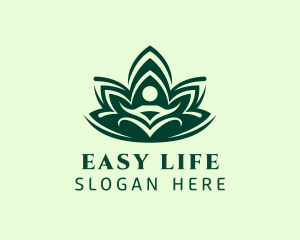 Green Guru Lotus  logo design