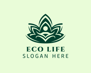 Green Guru Lotus  logo design