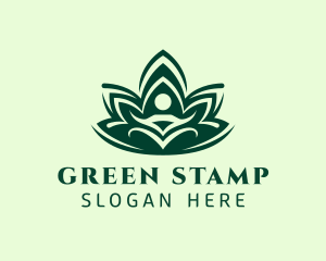 Green Guru Lotus  logo design