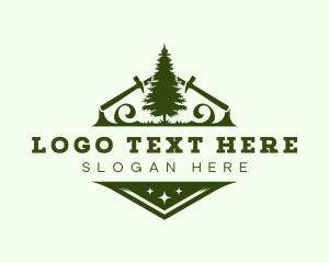 Lumberjack Wood Carpentry logo