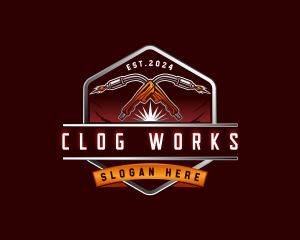 Welding Torch Fabrication logo design