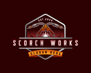 Welding Torch Fabrication logo design