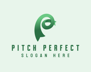 Tech Ribbon Letter P logo design