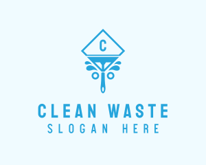 Clean Squeegee Housekeeper logo design