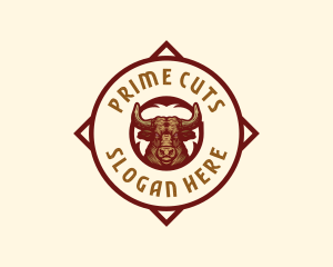 Cattle Livestock Meat logo design