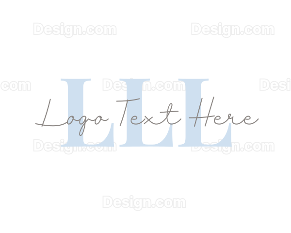 Stylish Cursive Fashion Logo