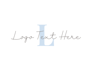 Stylish Cursive Fashion Logo