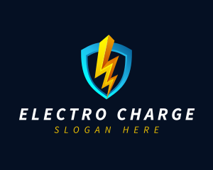 Electric Energy Shield logo design