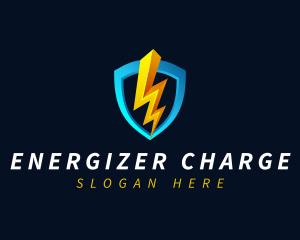 Electric Energy Shield logo design