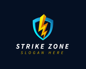 Electric Energy Shield logo design