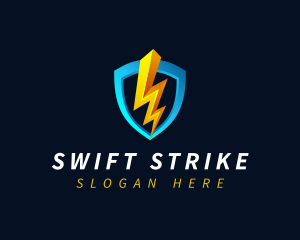 Electric Energy Shield logo design