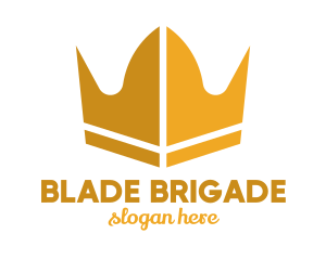 Modern Blade Crown logo design