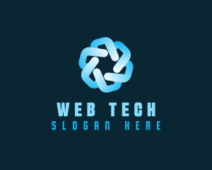 Tech Pattern Cyberspace logo design