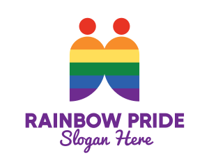 Rainbow Gay Couple  logo