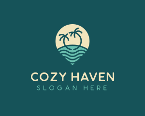 Beach Resort Vacation logo design