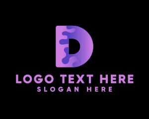 Slime Letter D Paint logo