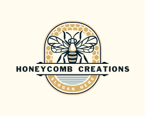 Hexagon Bee Insect  logo