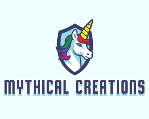 Unicorn Mythical Gaming  logo design