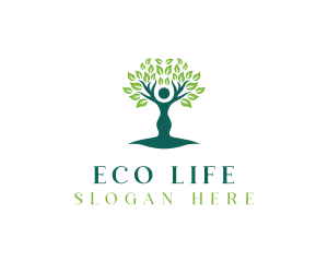 Human Tree Eco logo design