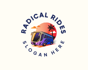 Tourist Bus Travel logo design