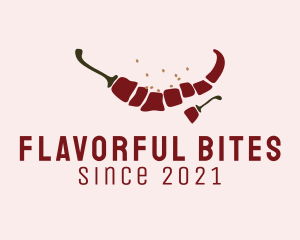 Spicy Pepper Ingredient logo design