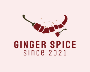 Spicy Pepper Ingredient logo design