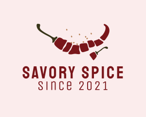 Spicy Pepper Ingredient logo design