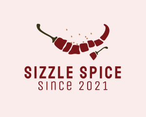 Spicy Pepper Ingredient logo design