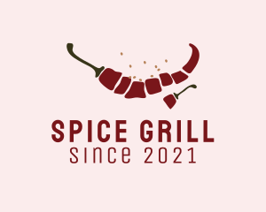 Spicy Pepper Ingredient logo design