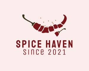 Spicy Pepper Ingredient logo design