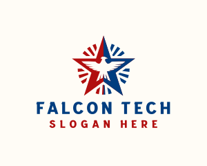 Falcon Star Veteran logo design