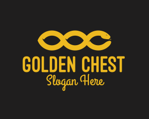 Golden Snake Chain logo design