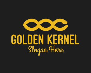 Golden Snake Chain logo design