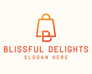 Bag Shopping Letter B logo design