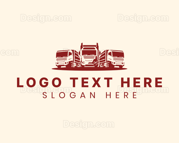 Truck Fleet Logistics Logo