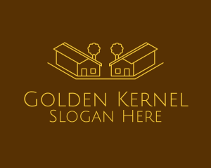 Golden Home Architect  logo design