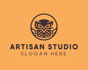 Modern Owl Aviary logo design