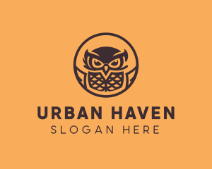 Modern Owl Aviary logo design