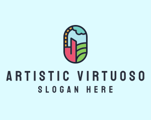 Stained Glass Window logo design