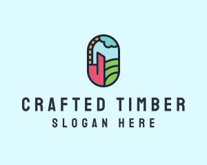 Stained Glass Window logo design